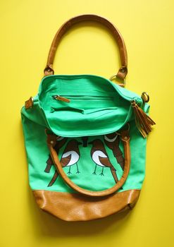 Seven Magpies Green Canvas Tote, 4 of 4