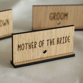 Engraved Rectangle Wedding Place Card,Party Table Names, 7 of 7