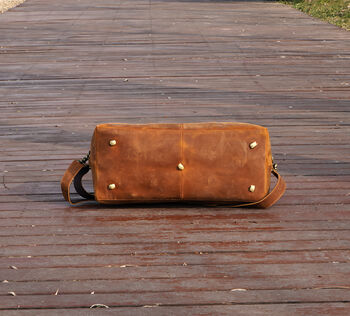 Genuine Leather Holdall Large, 5 of 12