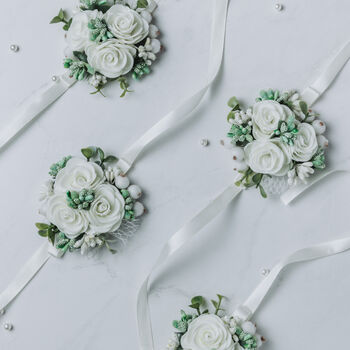 Wedding Flower Accessory In Lime, 4 of 12