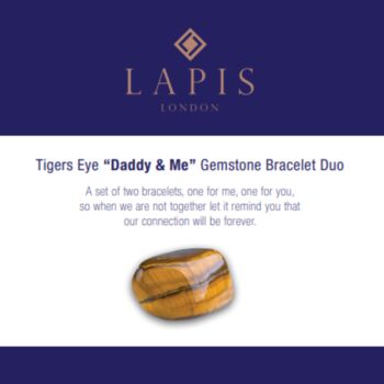 Tiger's Eye 'Daddy And Me' Bracelet Set, 4 of 4