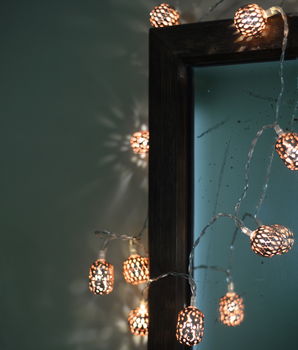 Battery Operated Copper Fairy Lights, 2 of 2