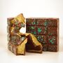 Pistachio Spread And Kanafa Crunch Belgian Stuffed Chocolate Bar, thumbnail 1 of 4