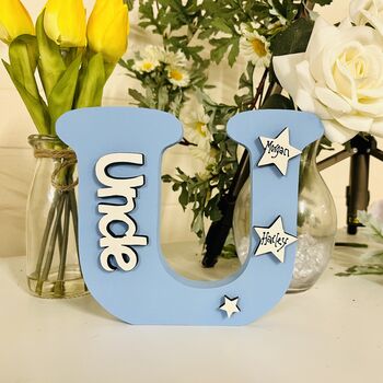 Uncle Gift Letter Personalised Stars, 4 of 5