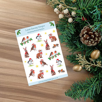 Christmas Sticker Sheets Mix And Match. Two Sheets, 5 of 12