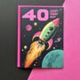 40th Happy Birthday Sci Fi Blank Card, thumbnail 1 of 2