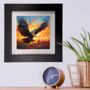 Golden Eagle Framed Ceramic Art Tile, thumbnail 9 of 10