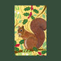 Reusable Eco Friendly Christmas Squirrel Card Blank Inside Or Optional Handwritten Message, thumbnail 6 of 7