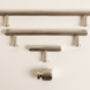 Silver Solid Brass Knurled Kitchen Handles And Knobs, thumbnail 1 of 7