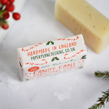 100% Natural Peppermint Candy Cane Christmas Soap, 6 of 7
