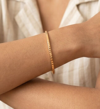 Shikaku 18 K Gold Plated Bangle, 5 of 5