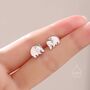 Sterling Silver Wombat Stud Earrings, thumbnail 5 of 11