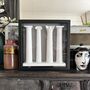 Set Of Four Framed 3D Printed Classical Columns, thumbnail 1 of 6