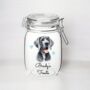 Personalised Great Dane Kilner Style Dog Treat Jar, thumbnail 1 of 2