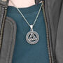 Personalised Men's Celtic Trinity Pendant Necklace, thumbnail 3 of 6