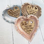 23rd Silver Plate Anniversary Personalised Heart Gift, thumbnail 2 of 3