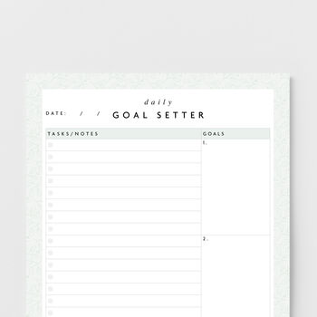 A5 Daily Goal Setter Notepad, 3 of 3
