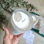 Cleanse | Matcha And Charcoal Crystal Candle, thumbnail 5 of 5