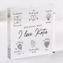 Personalised Reasons Why I Love You Gift Acrylic Plaque, thumbnail 4 of 4