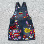 Kids Personalised Hand Painted Denim Dress, thumbnail 2 of 12