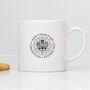 King's Coronation Espresso Monochrome Mini Mug, thumbnail 1 of 4
