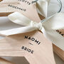 Personalised Wedding Dress Wooden Hanger, thumbnail 3 of 7