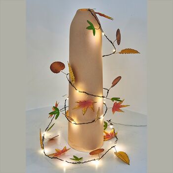 Hand Made Autumn Leaves Indoor / Outdoor Light Chain, 4 of 4