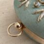 Mint Green Circular Handcrafted Clutch Bag, thumbnail 8 of 8
