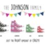 Personalised Converse Print | Customised Trainers Print, thumbnail 4 of 9