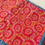 Quilted Sari Fabric Placemats, Cotton Sari Dining Table Mats, Set Of Two Mats, Fair Trade, thumbnail 5 of 6