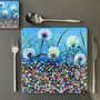 Dandelion And Alliums X Two Placemats, thumbnail 4 of 6