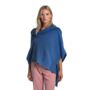 Prussian Blue 100% Cashmere Travel Wrap Shawl Gift Boxed, thumbnail 1 of 5