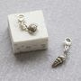 Personalised Keepsake Card With Silver Shell Charm, thumbnail 4 of 5