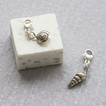 Personalised Keepsake Card With Silver Shell Charm, 4 of 5
