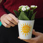 'Sunshine' Personalised Christening Plant Pot, thumbnail 1 of 3