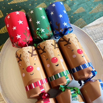 Rudolph's Festive Present Dash Game Christmas Crackers Set Of Six, 4 of 5