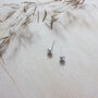 Sterling Silver Zero Waste Pebble Studs, thumbnail 2 of 4