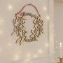 Personalised Wooden Christmas Wreath, thumbnail 3 of 5