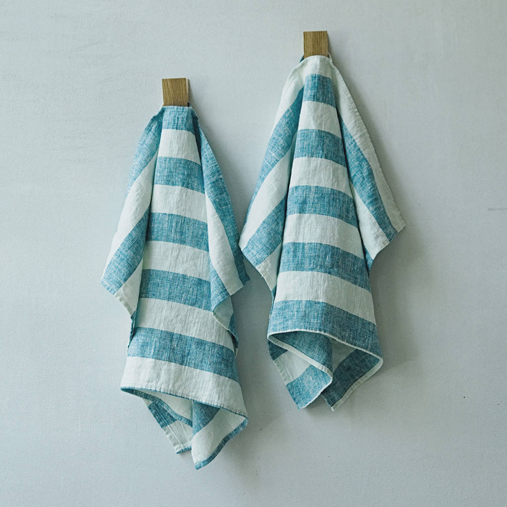 Linen Set Of Two Hand Towels Philippe, 1 of 4