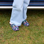 Heidi Navy Nordic Women's Slippers Indoor/Garden Shoes, thumbnail 6 of 11