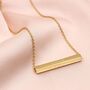 Personalised 18ct Gold Plated Or Silver Slider Necklace, thumbnail 2 of 5