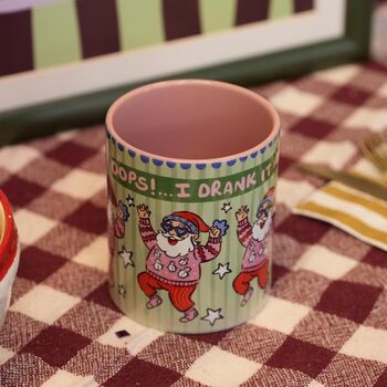 Oops I Drank It Again Mug – Funny Santa Christmas Cup, 2 of 8