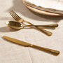 Personalised Gold Cutlery Set With Free Engraving, thumbnail 2 of 7