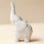 Speckled Ceramic Elephant Ring Holder, thumbnail 4 of 4