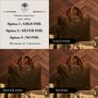 Personalized Leather Messenger Bag: 16 Inch Laptop Briefcase, Brass Hardware, thumbnail 9 of 11