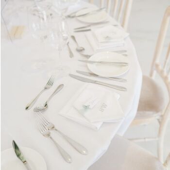 Personalised Monogrammed Embroidered Napkins, 3 of 5