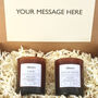 Gift Set Of Two Handmade Soy Scented Candles, thumbnail 1 of 12