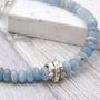 Aquamarine March Birthstone Personalised Bracelet, thumbnail 7 of 11