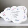 Personalised Floral Resin Memorial Cloud, thumbnail 1 of 4