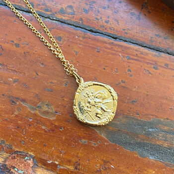 St. Christopher Necklace Rolled Gold, 5 of 5
